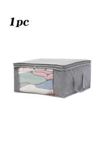 1/3/6/10pcs Foldable Home Storage Bags, Household Organizer For Clothes, Bedding, Sweaters, Pillows And Closet Storage