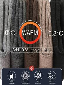 1/5 pares de calcetines de media caña de unicolor con forro polar grueso para hombres, calentadores de piernas cómodos y sencillos, adecuados para uso diario, invierno