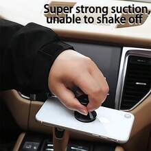 1pc Black/Silver Alloy Magnetic Car Phone Holder, A Universal Dashboard Phone Mount That Fits Any Vehicle, Easily Installed On The Dashboard To Provide A Convenient Phone Placement - Magnetic Bracket - View 9