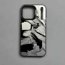 Funda de teléfono C-Chainsaw-manS Denji MAKIMA compatible con  16 15 14 13 12 11 Pro Max, negro mate, multicolor, láser, metálico, aurora, funda compatible con  17, funda  17 Pro, funda  17 Pro Max - z4 - Ver 7