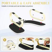 Ergonomic U-Shaped Nail Art Pillow With Phone Holder, Portable Manicure Stand & Wrist Support Pad – Comfortable Nail Polish Application Tool, Non-Slip Design, Stylish Beauty Accessory For Home & Travel