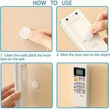 100/200 件挂钩和毛绒圆点粘性固定胶带，适用于工艺品、办公室、返校教室和 DIY - 彩色 - 查看 12