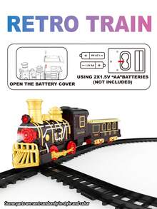50件套经典圣诞火车套装 - 装饰套装包含圣诞老人火车、DIY组装经典电动火车、逼真烟雾、音效和灯光，是送给男孩女孩的惊喜圣诞火车玩具礼物。 - 彩色 - 查看 11