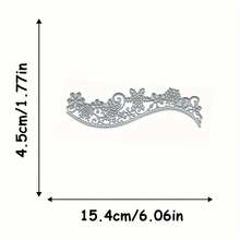 1pc Winter Snowflake Edge Design Metal Cutting Die Template - Christmas Scrapbooking Supplies, Suitable For Scrapbooks, Invitations, Cards, Albums