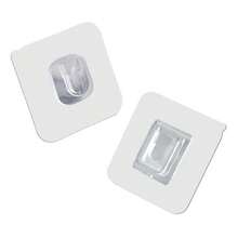 15 Pairs Double-Sided Adhesive Wall Hooks For Home Life Hangging Accessory - Clear - View 9