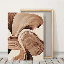 1pc/2pcs Brown Abstract Line Art Prints, Minimalist Wall Art, Modern Home Decor For Living Room, Bedroom, Kitchen, Home Office, Cafe, Bar, Hallway, Dorm Optional Frame - Multicolor - View 6
