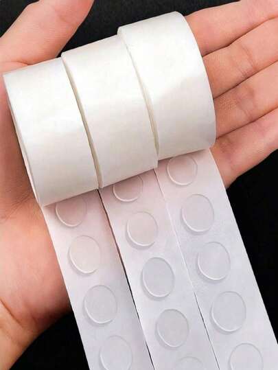 100 piezas/Rollo Puntos de pegamento transparentes de doble cara para decoración de bodas y cumpleaños