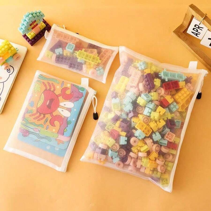 Przezroczysta siatkowa torba na dokumenty z zamkiem błyskawicznym, nylonowa torba na dokumenty, organizer na puzzle, piórnik, torba do przechowywania teczek, artykuły biurowe