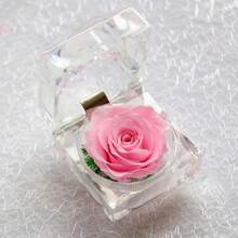 Rosa Eterna De Flores Conservadas Con Caja De Regalo Para Mujer - Regalo Para San ValentíN, CumpleañOs Y Aniversarios (Amarilla) - foto 2 - Ver 3