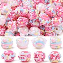 10 hạt màu kem phong cách ngọt ngào dùng làm bút thủ công DIY và đồ trang trí điện thoại/túi xách - Nhiều màu - Xem 12