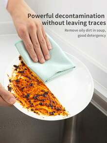 2/5/10 قطعة قماش تنظيف الزجاج من الألياف الدقيقة، قماش خالي من الوبر للنوافذ والسيارات والمطبخ والمرايا بدون ترك آثار، قابل لإعادة الاستخدام بنمط قشر السمك