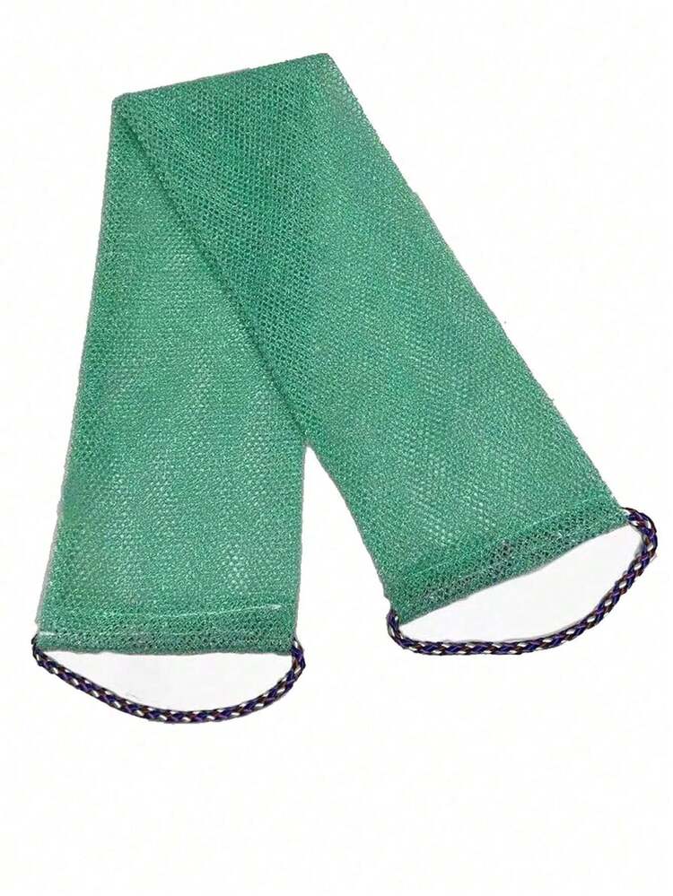 1 pieza Juego de toalla de baño exfoliante de luffa africana, diseño de doble cara para exfoliación suave/gruesa, eficaz para el cepillado corporal, cepillo de espalda, hecho de material de malla de calidad, diseño de amarre conveniente, adecuado para la ducha, deja la piel suave y brillante, excelente para uso diario. - Multicolor - Añade 9