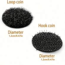 100/200 件挂钩和毛绒圆点粘性固定胶带，适用于工艺品、办公室、返校教室和 DIY - 彩色 - 查看 13