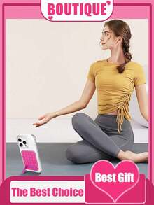 Soporte de silicona para teléfono con agarre adhesivo, soporte de teléfono con ventosa de silicona de doble cara, accesorios de teléfono de manos libres con agarre fuerte para selfie y video compatible con iPhone, teléfonos Android, regalo para cumpleaños, familia, amigos