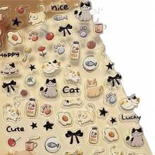 1pcs/Set Ins Cute Dog Embossed 3D Nail Stickers Japanese Style Cute Cat Nail Stickers CCD Camera Cartoon Waterproof Disposable Adhesive Self-Adhesive Suitable For Women And Girls Decoration - 小狗 - 查看 5