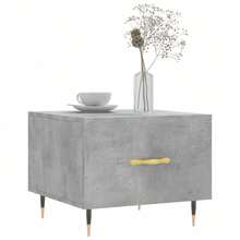Coffee Table Concrete Grey 50x50x40 Cm Engineered Wood - Grey - View 4