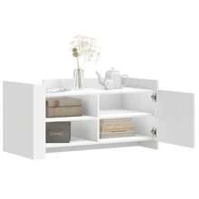 Coffee Table White 100x50x50 Cm Engineered Wood - 白色 - 查看 4