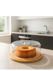 Kit Mesa Posta Em Bambu Boleira Queijeira E Porta Frios 3pç