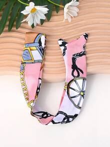 1 件波西米亚风格蝴蝶花卉豹纹波尔卡圆点丝带领带项链，适合女性夏季度假、日常休闲、派对、生日或圣诞节的理想礼物（图案随机） - 彩色 - 查看 8