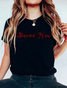 Dark Willow Shirt, Bored Now, Buffy T-Shirt, Vampire Slayer _274_24976_165435_86956920_2643 - màu đen - Xem 1