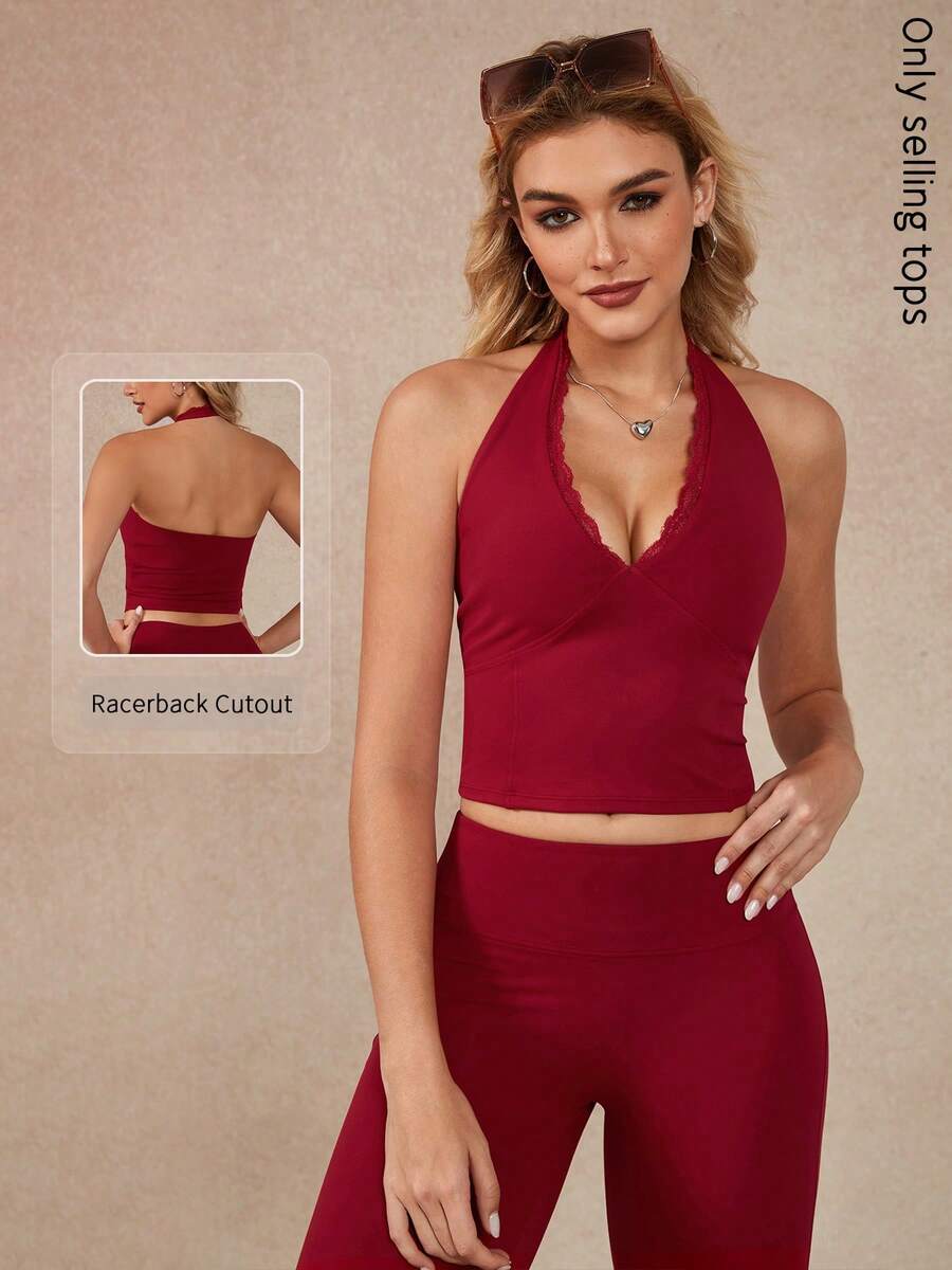 NcmRyu 1 قطعة سترة رياضية بلا أكمام ذات لون أحادي بتصميم بسيط مرن للاستخدام اليومي والرياضة الخارجية