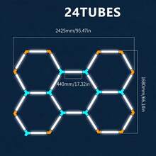 LED Garage Light, Salon Lighting, Honeycomb Tube, High Brightness, LED Bulb, Suitable For Garage, Gym, Dance Hall, Laundry Room, Studio, Shopping Mall