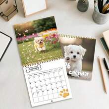 2026 Desktop Elegant Calendar - Monthly And Daily Planner With Cute Dog Illustration, Portable Time Organizer For Home And Office, Perfect Gift For New Year, Halloween, Christmas, Birthdays, And Other Festive Occasions