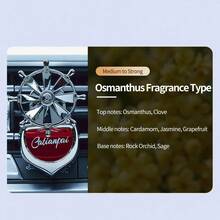 1 pieza Ambientador de rejilla de ventilación para coche, difusor de fragancia para coche, clip para rejilla de aire acondicionado, gel perfumado de larga duración - Unitalla - Ver 12