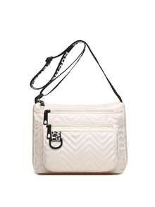 时尚女士包，多层商务包，单肩包，大容量，牛津布面料，多口袋，斜挎包，刺绣线，妈妈包 - 彩色 - 查看 7