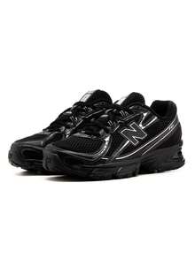 New Balance Giày thể thao dành cho thanh thiếu niên phong cách retro với phần trên bằng lưới tổng hợp có khả năng hấp thụ lực tác động ABZORB, thoải mái bền bỉ khi sử dụng hàng ngày GR740BM - Sơn ánh kim đen/bạc - Xem 2