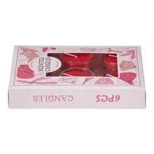 6Pcs Vegetable Wax Scented Candle Set - Pink (Blossom) - View 10