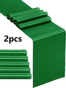 2件/5件/10件缎面婚礼装饰桌旗适用于酒店活动家居生日餐厅宴会丝带桌旗派对桌旗 - 彩色 - 查看 78