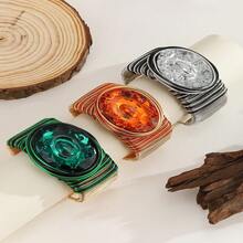 纯手工重工珠子编织、绕线、铝丝拉伸、塑料树脂、米博、西亚、中东、宴会度假、时尚复古流行手链