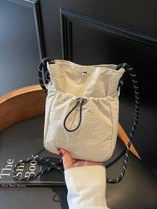 运动旅行小号单肩包 - 女士纯色斜挎手机包，带拉链口袋 | 休闲简约零钱包和耳机收纳包 | 轻便时尚布包，适合跑步、旅行和校园生活 | 多功能斜挎包，可装手机、钱包、返校必备品和日常穿搭配饰，小巧便携 - 彩色 - 查看 7