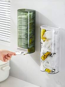 1pc Pull-Out Hanging Sock Storage Box With Lid, Wall-Mounted Storage Box For Garbage Bags, Underwear, Home Use, Suitable For Bathroom, Bedroom, Home, Dorm, Great For Halloween And Christmas Gifts