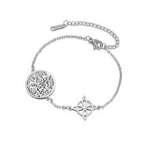 TEAMER 1 件不锈钢神秘女巫结空心星手链，男女通用简约优雅珠宝礼物，适合送给家人和朋友 - 時尚系列 - 查看 12