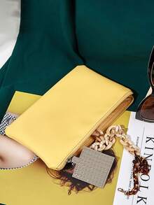 Nova bolsa com zíper em cores pastéis, bolsa portátil para celular com fecho de zíper de 20 x 12,5 cm, bolsa de cosméticos pequena minimalista em PVC de cor sólida, estilo doce, estilo casual, transparente, feminina, primavera, verão, outono, inverno, menina, estudante, amante de maquiagem, jovem, dia dos namorados, Natal, dia das mães, ação de graças, armazenamento para viagem, deslocamento diário, festa e encontro, vida no campus, organização doméstica, escolha de presente