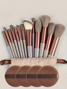 15件套化妆刷套装，包含13套化妆刷和化妆蛋，两种颜色可选，干湿两用化妆蛋，化妆必备，适合圣诞节、新年、母亲节、毕业季等节日送礼。化妆刷套装，化妆刷套装，化妆刷套装，全套化妆刷，化妆刷套装，全套化妆工具，化妆刷套装，化妆刷套装，化妆礼盒套装