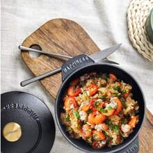 热门新款铸铁炖锅家用多功能炖锅无涂层迷你饭锅粥汤锅搪瓷铸铁锅多功能炖锅铸铁炖锅家用多功能炖锅无涂层迷你饭锅粥汤锅不粘锅双耳