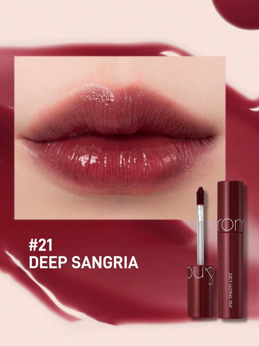 Rom&nd Romand JUICY LASTING TINT 保湿、不油腻、超亮唇彩,纯色,5.5g/0.19oz - 21 #DEEP SANGRIA - 查看 1