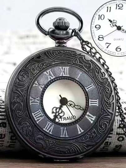 1 件复古英国罗马数字男士怀表