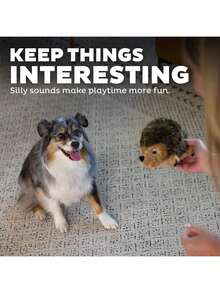 Outward Hound, Hedgehogz Plush Dog Toy, Medium - 假日刺猬 - 查看 4