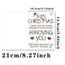 1pc Funny Christmas Greeting Card With Envelope, Interesting Holiday Card Suitable For Spouse, Partner, Friend Or Parent - Sets - View 2