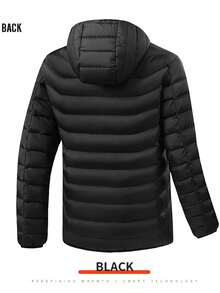 15-Zone Intelligent Heating Double Control 3-Gear Temperature Control USB Heating Padded Coat, Warm And Portable For Christmas, New Year, Work, Outdoor Camping (Excluding Power Bank)