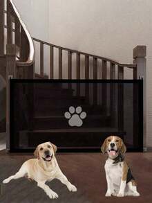Pet Barrier Fences Mesh Dog Gate Folding Stairs Entrance Separation Guard Portable Breathable