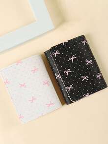 蝴蝶印花简约三折钱包，小众多功能零钱包，卡包 - 均碼 - 查看 2