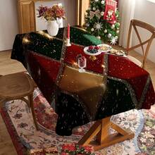 1/20 pièces Nappe de Noël, Nappe à motif à carreaux colorés classiques, Thème joyeux, Décoration de Noël, Convient pour les restaurants, les cuisines, les fêtes de vacances, Parfait pour la décoration de la maison