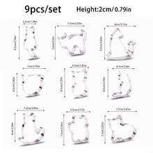 5/9 قطعة طقم قوالب قطع بشكل قطة - أشكال قطط فريدة لصنع الوجبات الخفيفة والحلوى والمعجنات، مستلزمات الخبز DIY