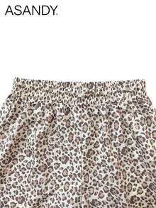 Women's Fall Winter Bestselling Pants Set - Random Print Hooded Top & Straight Leg Trousers, Casual Daily Outfit Spring - Apricot - View 8