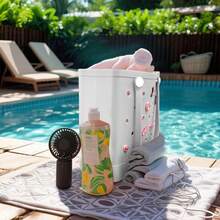 New Autumn EVA Rubber Tote Bag, Waterproof Beach Bag, Anti-Dumping, Easy To Clean, Stable And Durable Tote Bag, Large Capacity Suitable For Shopping, Travel, Party, Outdoor Activities, Beach Necessities, Suitable For Lovers, Family Halloween Gifts - trắng - Xem 7